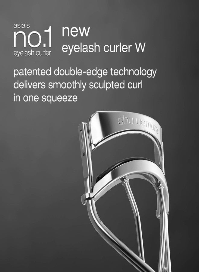 Shu Uemura New Eyelash Curler W, Double Edge Eyelash Curler for a Smoothly Sculpted curl in one Squeeze - Includes Silicone Replacement Pad - Image 2